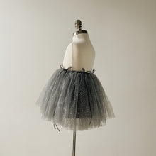 Load image into Gallery viewer, Silver tulle skirt on a mannequin against a plain background