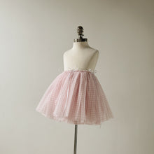 Load image into Gallery viewer, Pink tulle skirt on a mannequin against a plain background