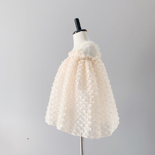 Baby Teddy Dress - French Cream