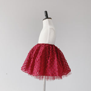 Baby Teddy Tutu - Burgundy